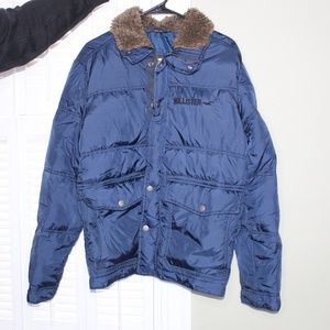 Hollister down jacket -Blue